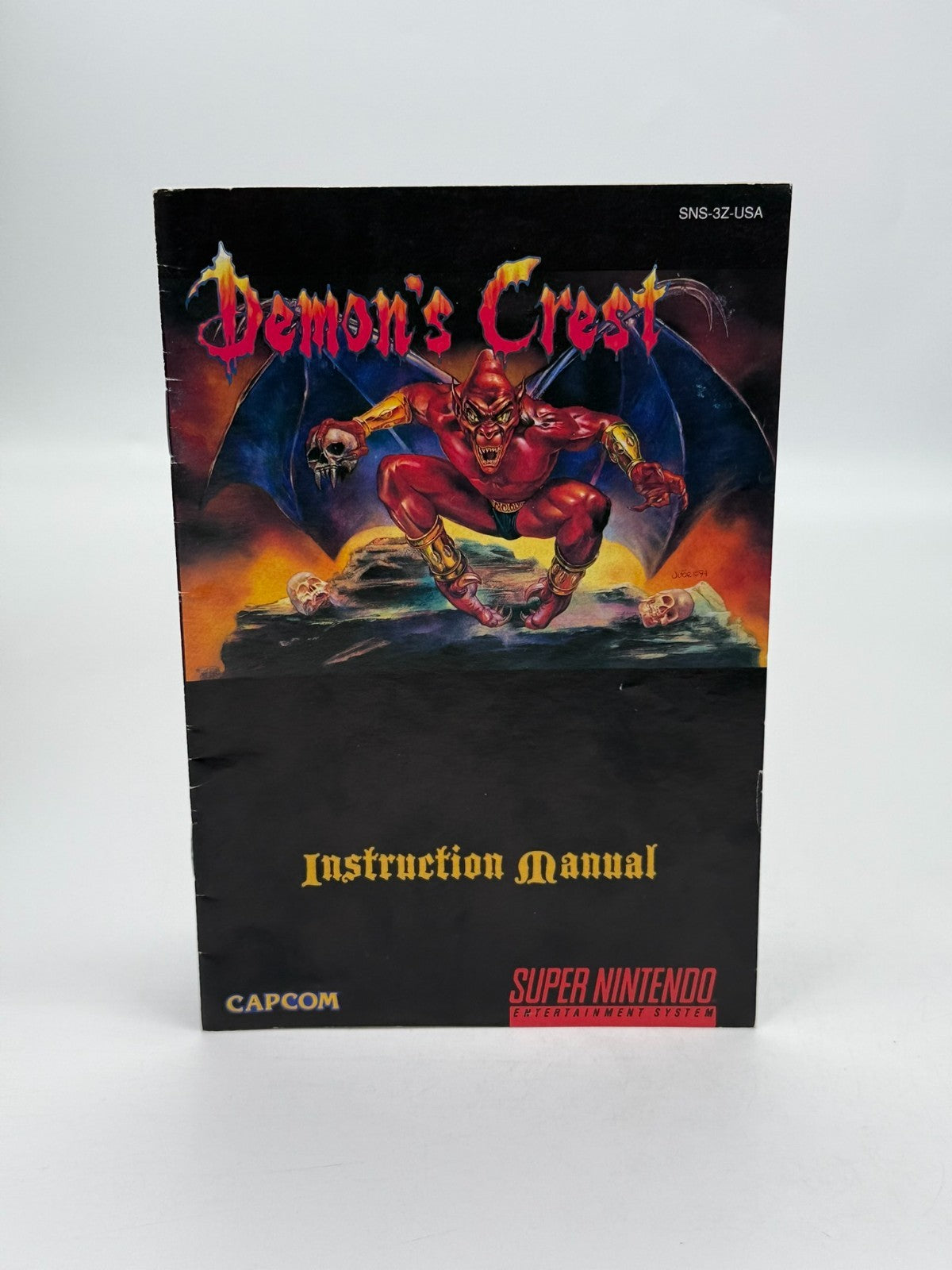 Demons Crest Super Nintendo SNES NTSC-U/C guter Zustand Anleitung + Modul