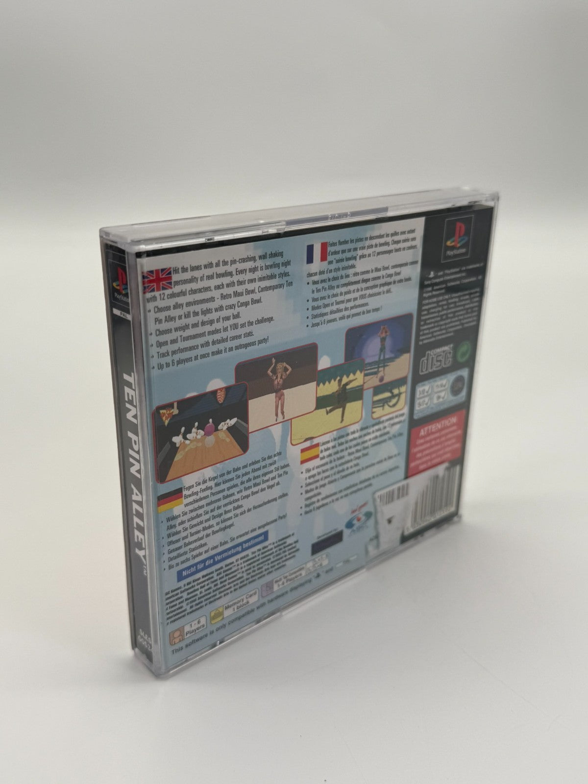 Ten Pin Alley Sony Playstation 1 Sehr guter Zustand CIB