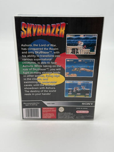 Skyblazer Super Nintendo SNES PAL bon état Cartouche + Housse de protection