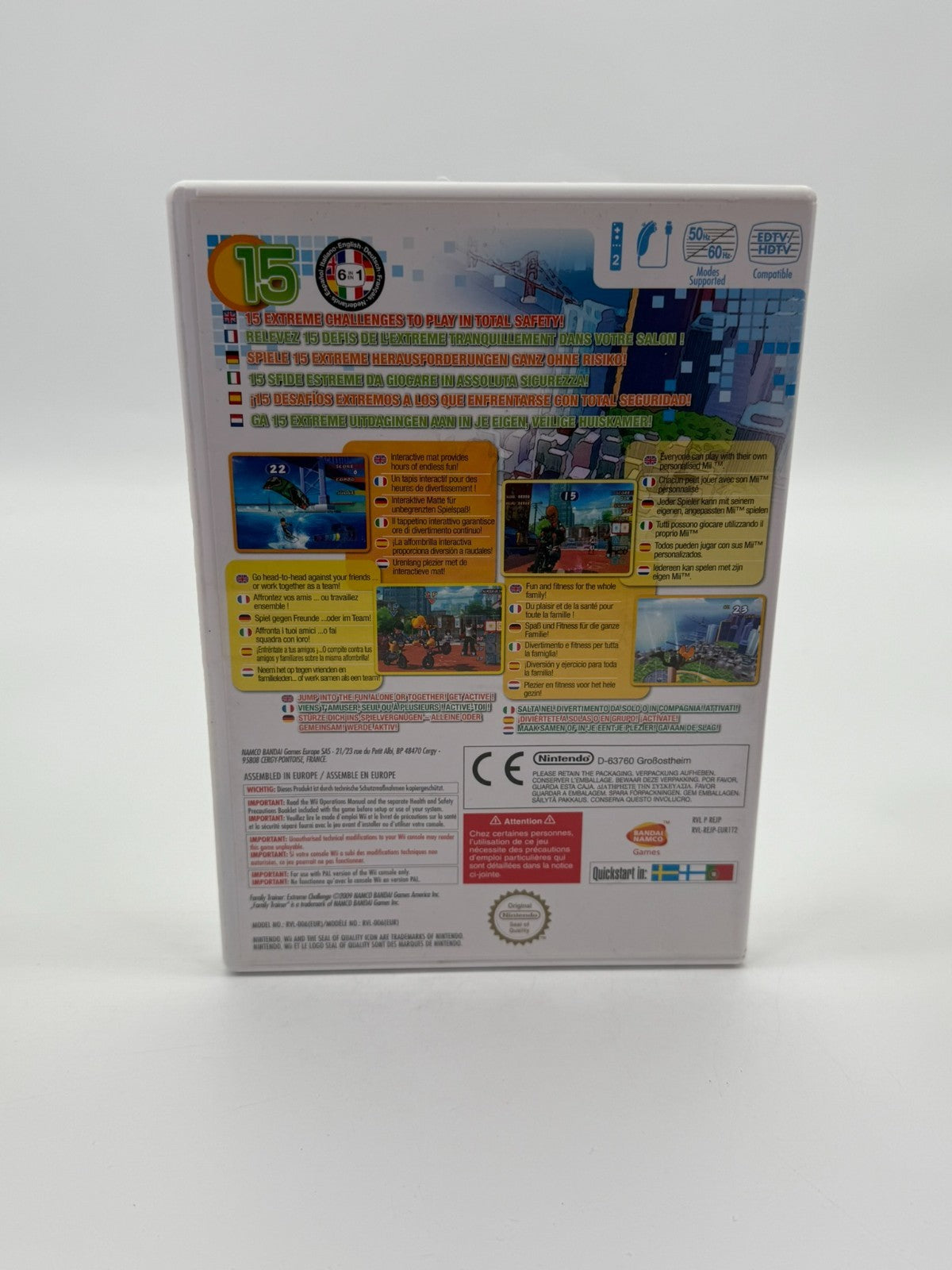 Family Trainer Extreme Challenge Nintendo Wii guter Zustand CIB OVP