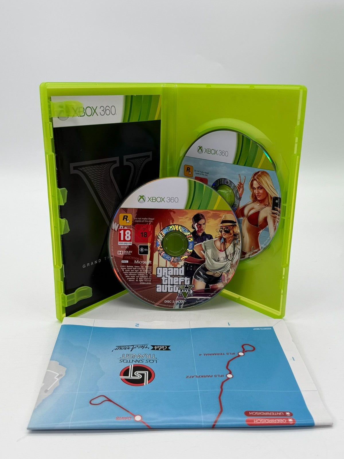 Grand Theft Auto V Microsoft XBox 360 guter Zustand CIB OVP