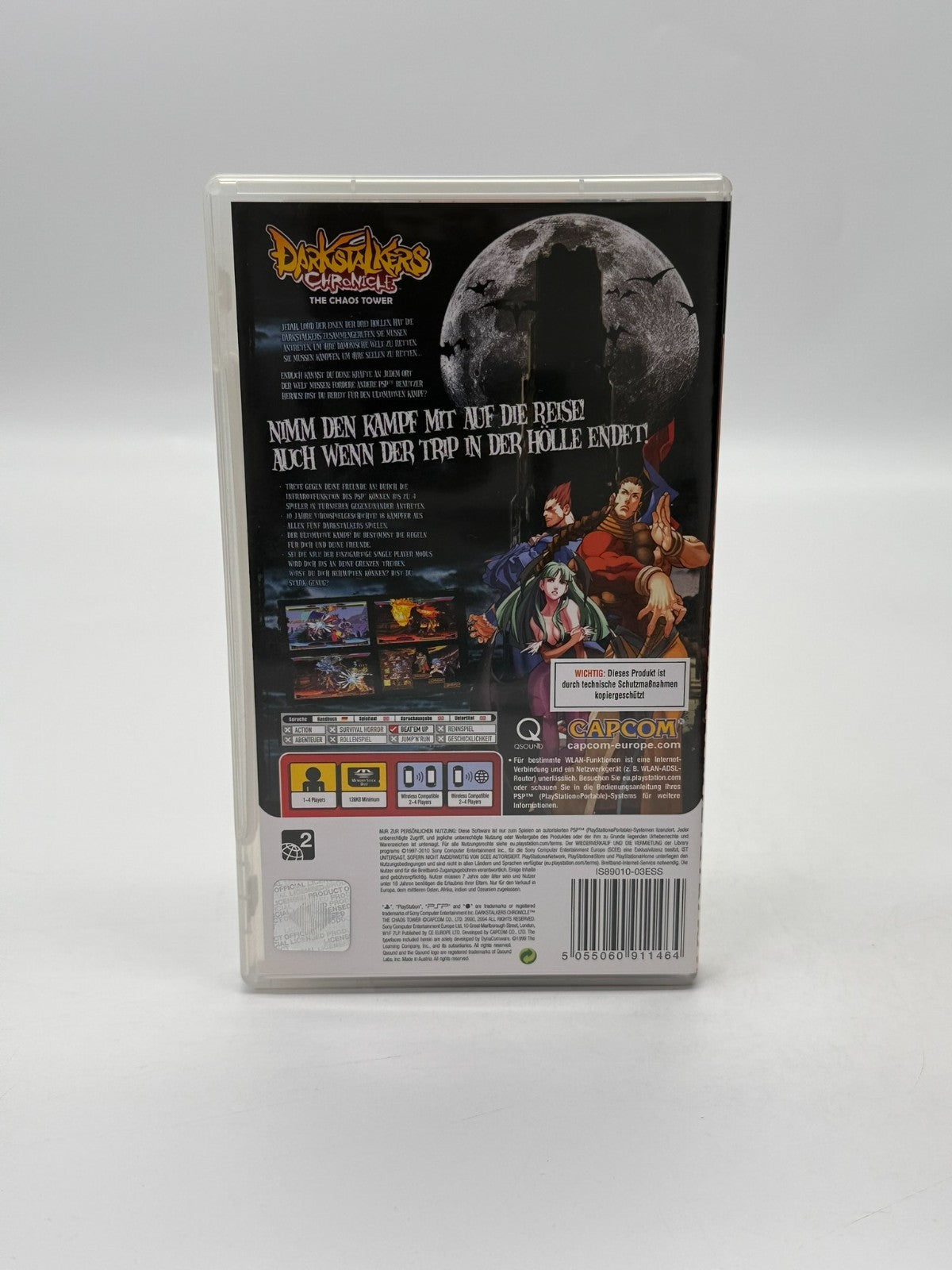 DarkStalkers Chronicle The Chaos Tower Sony PSP Sehr guter Zustand CIB OVP