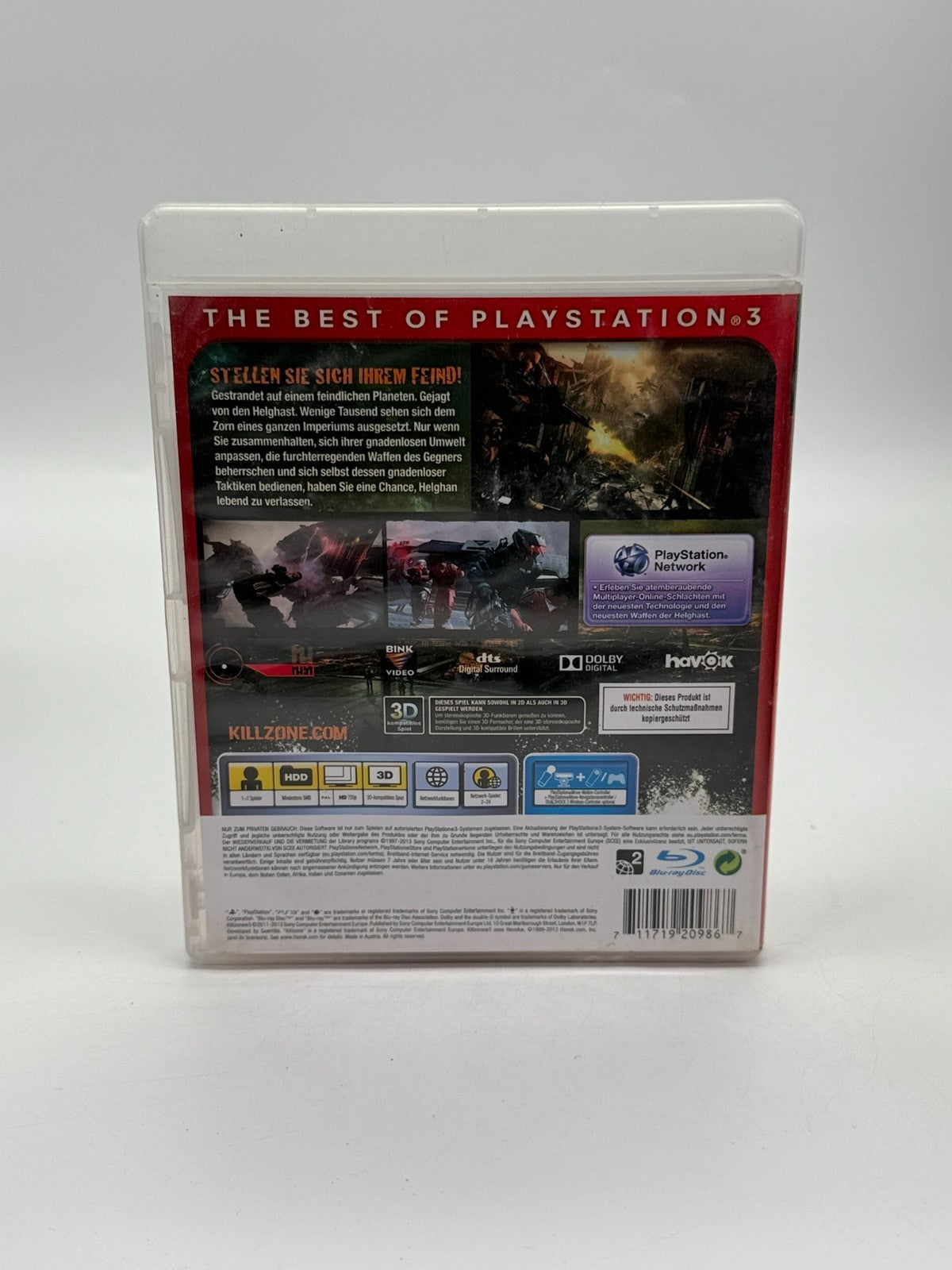 Killzone 3 Essential Sony Playstation 3 guter Zustand CIB OVP