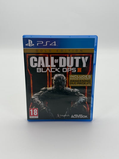 Call Of Duty Black Ops III Gold Edition Sony Playstation 4 guter Zustand CIB EN
