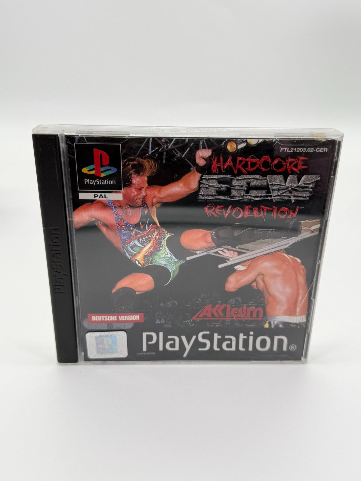 ECW Hardcore Revolution Sony Playstation 1 guter Zustand CIB OVP