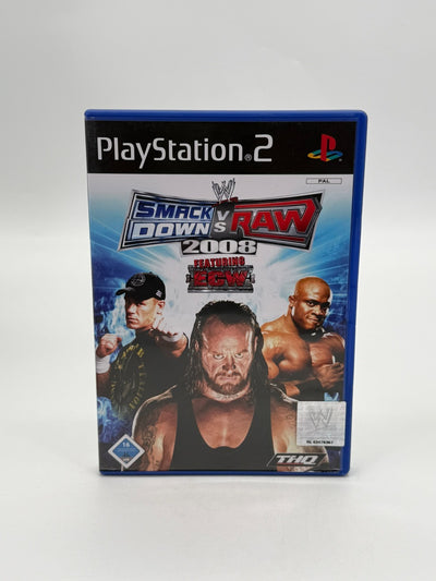 WWE Smack Down vs. Raw 2008 Sony Playstation 2 bon état CIB OVP