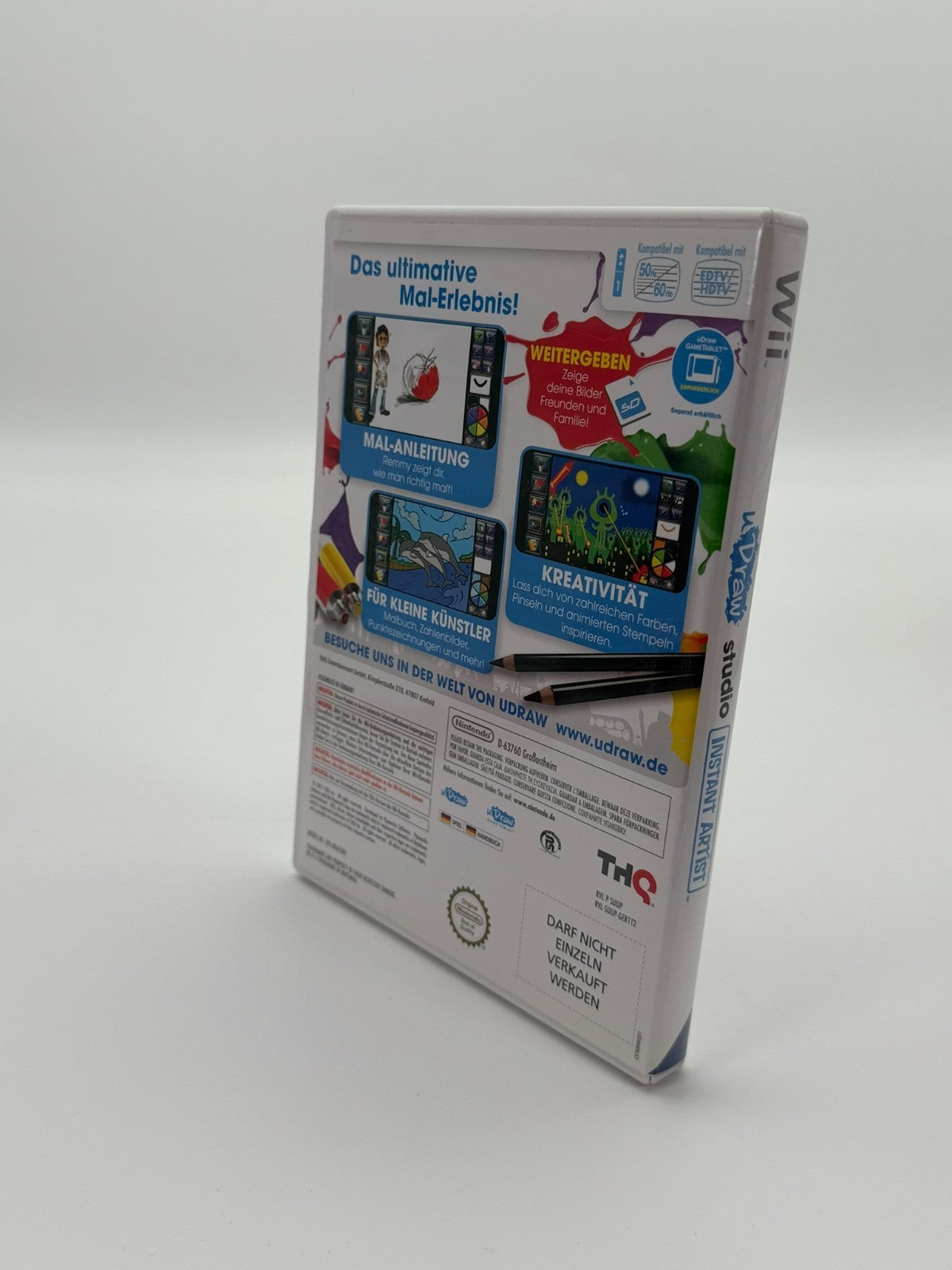 uDraw Studio Instant Artist Nintendo Wii Sehr guter Zustand CIB OVP