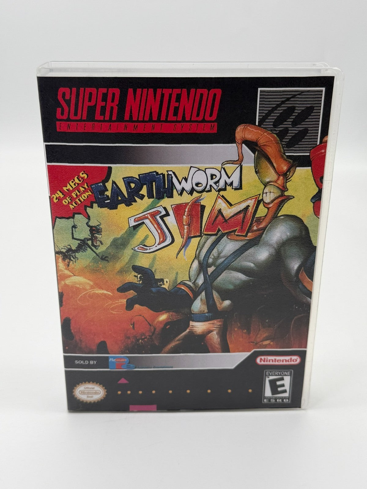Earthworm Jim Super Nintendo SNES NTSC-U/C Good - Very Good Manual + Cartridge