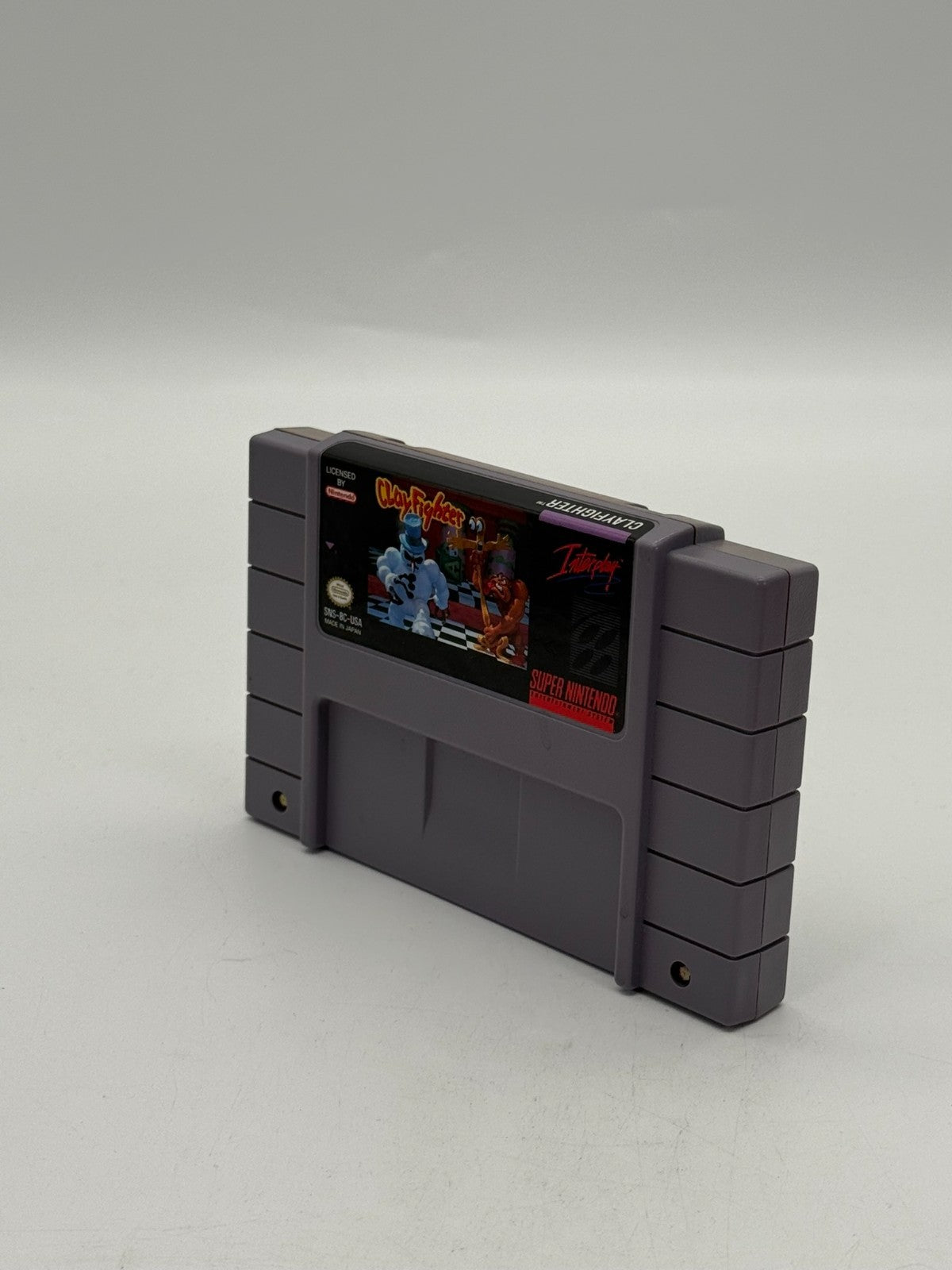 Clay Fighter Super Nintendo SNES NTSC-U/C good condition cartridge + case