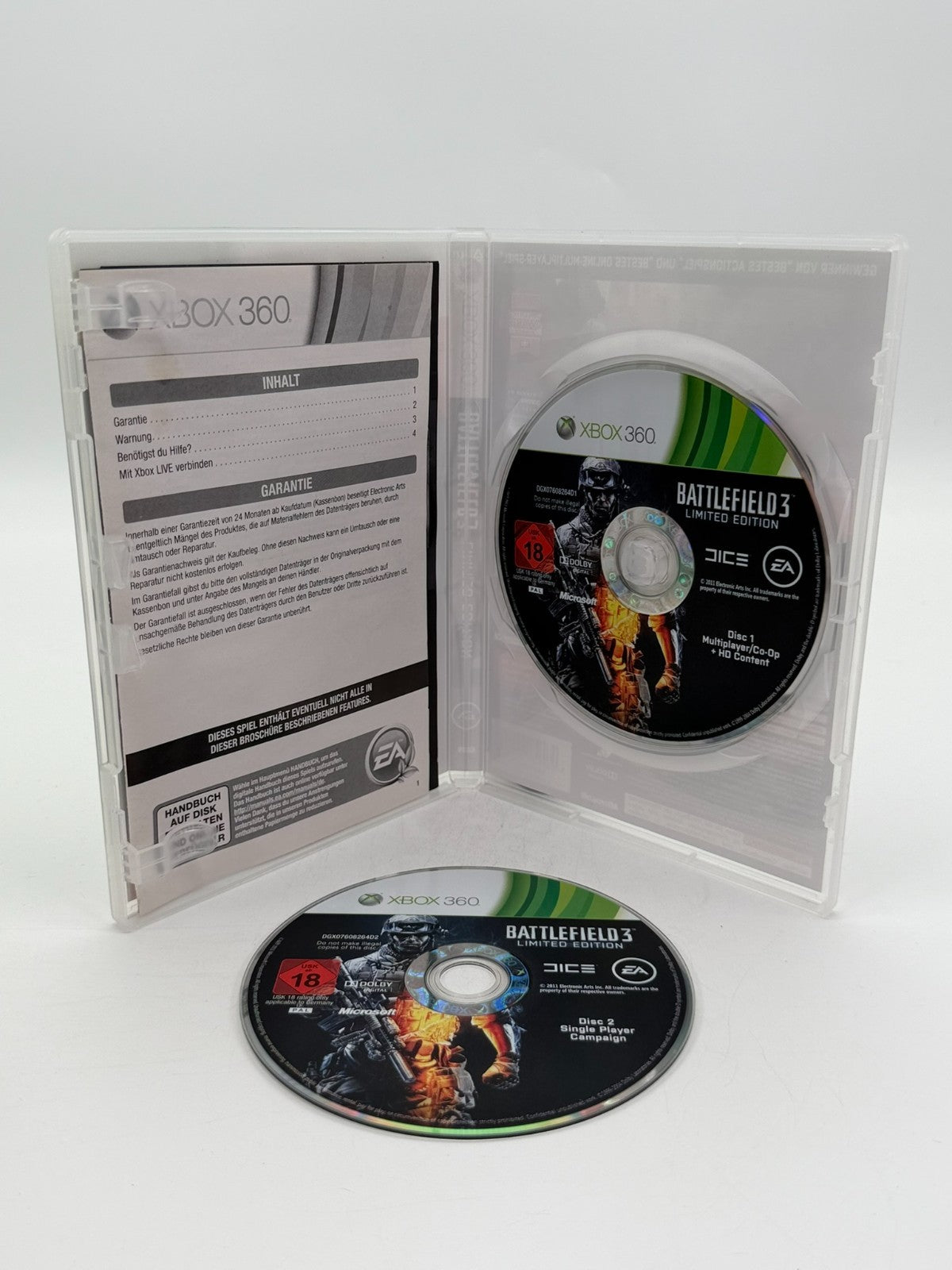 Battlefield 3 Limited Edition Microsoft XBox 360 guter Zustand CIB OVP