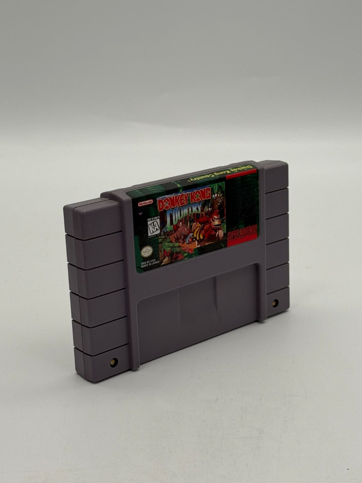 Donkey Kong Country Super Nintendo SNES NTSC-U/C bon état Cartouche + Boîtier