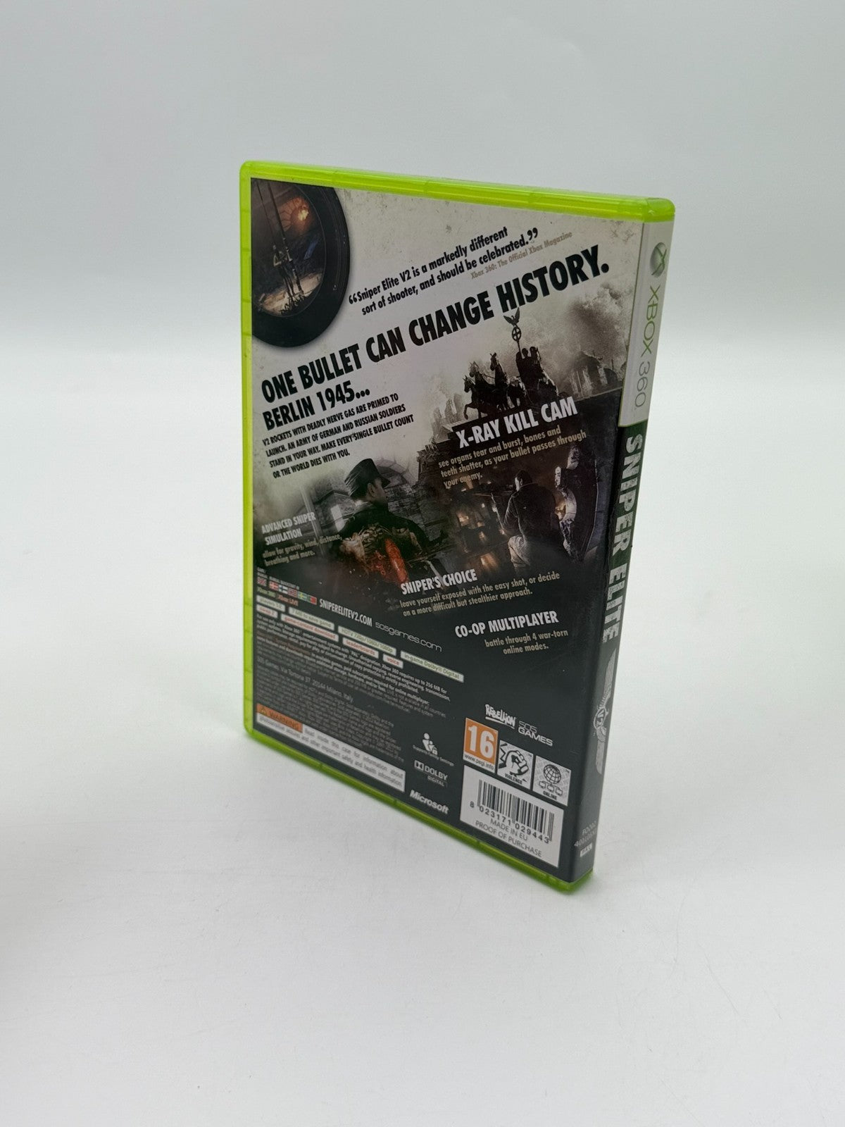 Sniper Elite V2 Microsoft XBox 360 Sehr guter Zustand CIB OVP