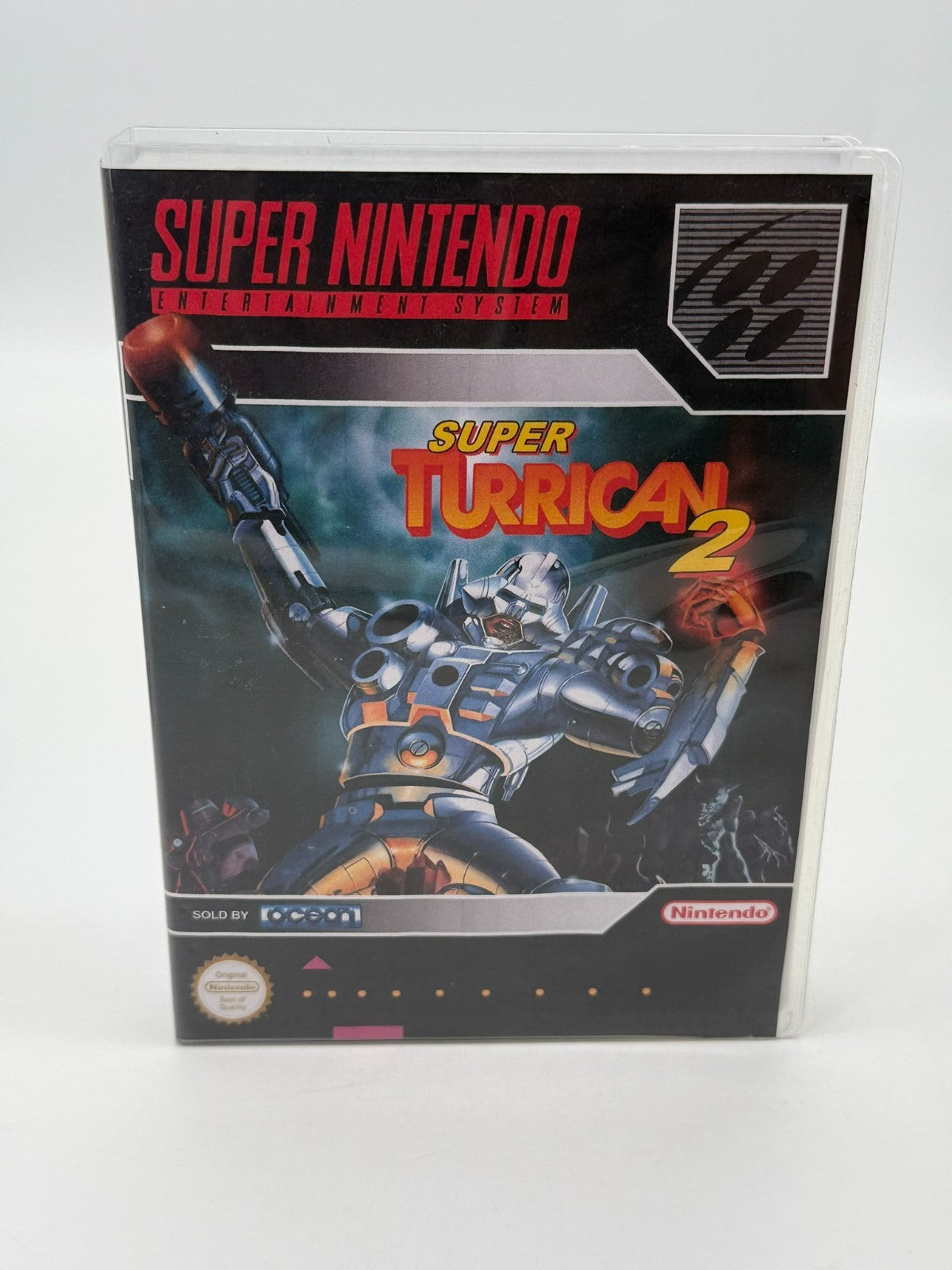 Super Turrican 2 Super Nintendo SNES PAL good condition Cartridge + Protective Sleeve