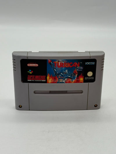 Super Turrican 2 Super Nintendo SNES PAL good condition Cartridge + Protective Sleeve
