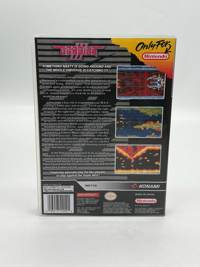 Gradius III Super Nintendo SNES NTSC-U/C Sehr guter Zustand Modul + Anleitung