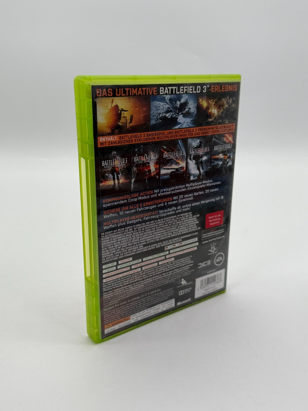 Battlefield 3 Premium Edition Microsoft Xbox 360 Acceptable Condition CIB OVP