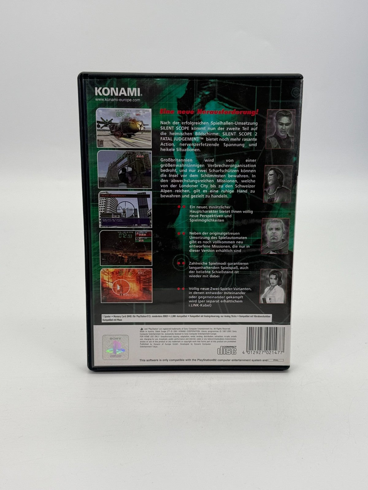 Silent Scope 2 Fatal Judgment Sony Playstation 2 bon état CIB Boîte