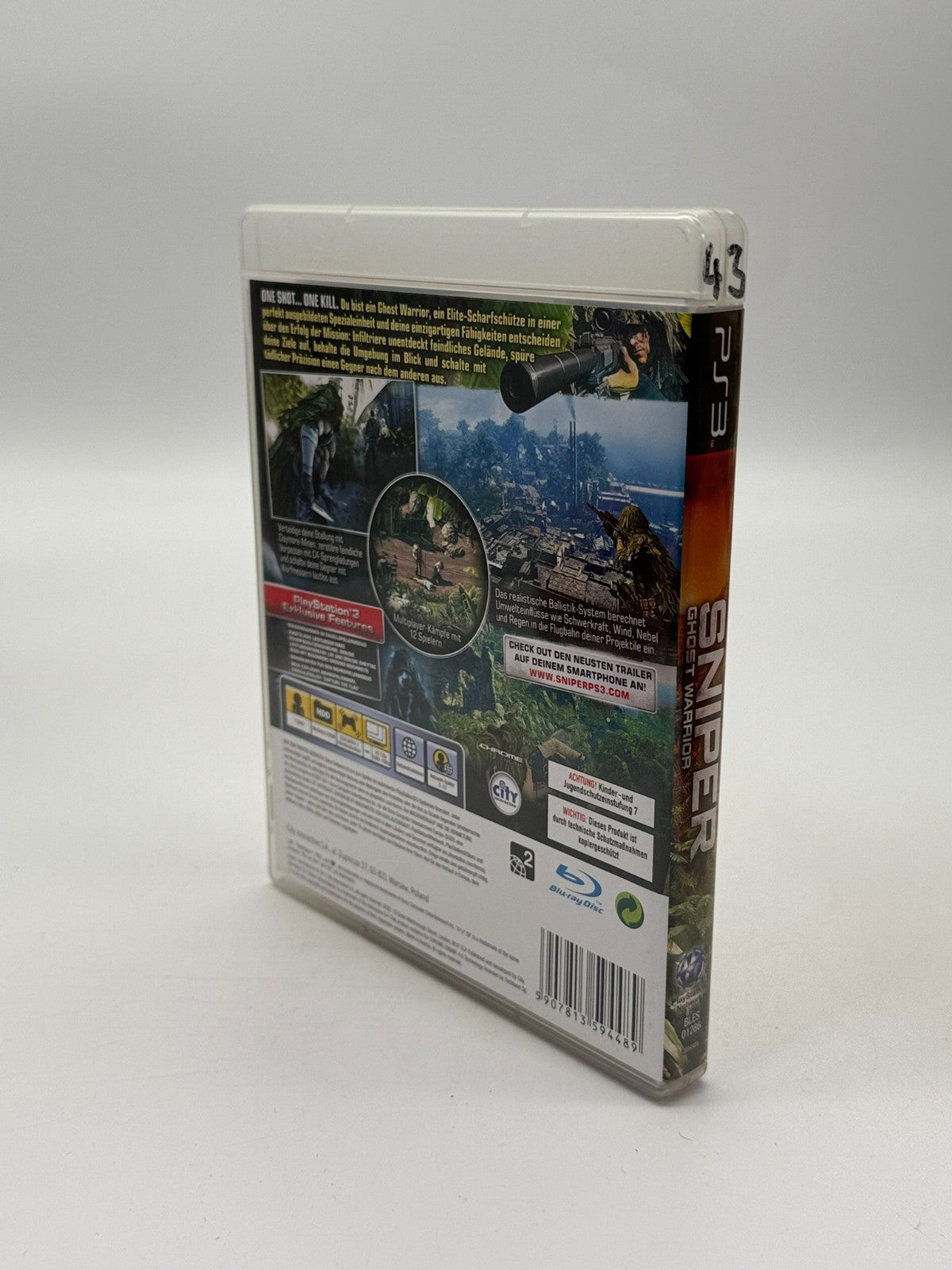 Sniper Ghost Warrior Sony Playstation 3 Très bon état CIB OVP