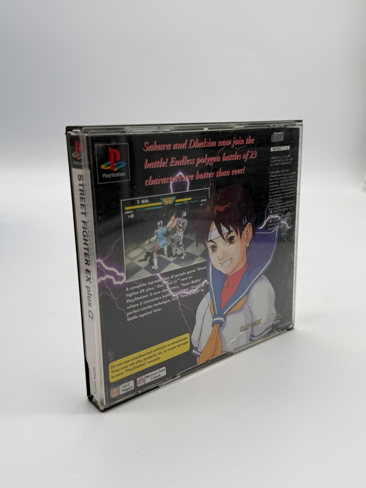 Street Fighter EX plus Alpha Sony Playstation 1 NTSC-J guter Zustand CIB OVP