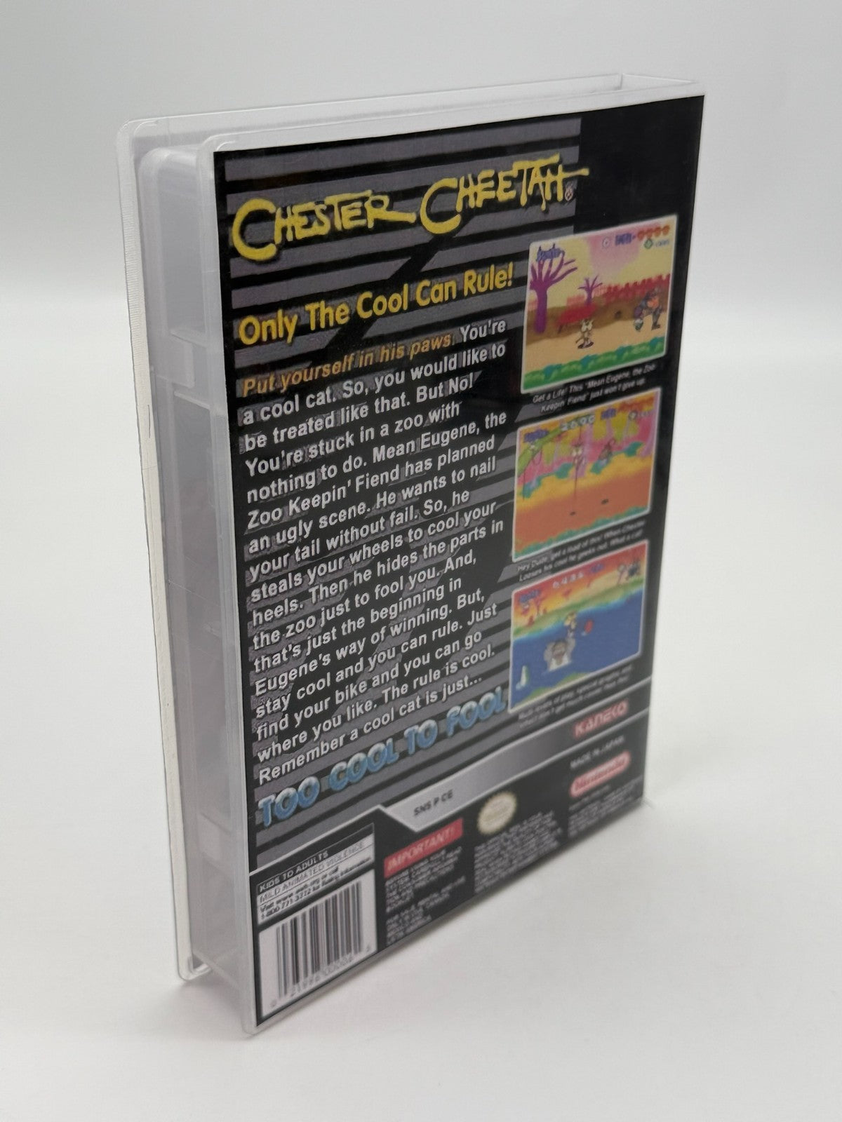 Chester Cheetah Too Cool To Fool Super Nintendo SNES NTSC-U/C Good Condition