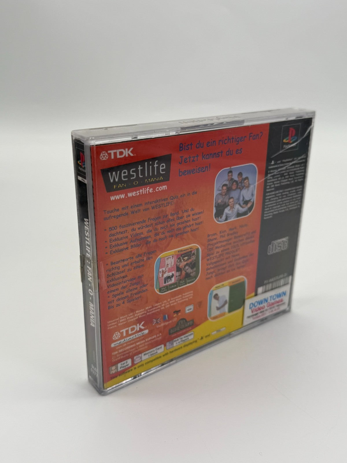 Westlife Fan-O-Mania Sony Playstation 1 guter Zustand CIB OVP