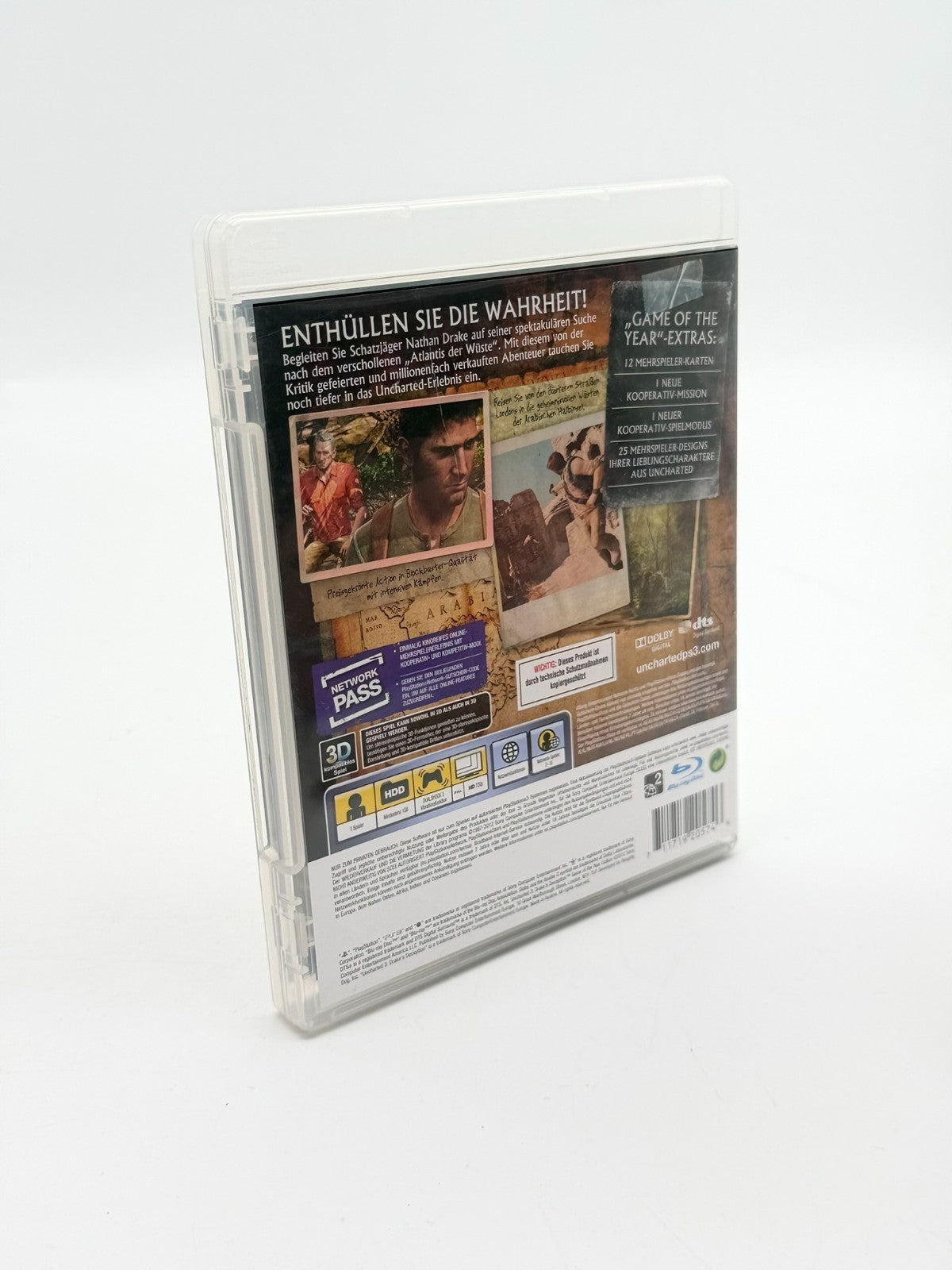 Uncharted 3 Drakes Deception Sony Playstation 3 Sehr guter Zustand CIB OVP