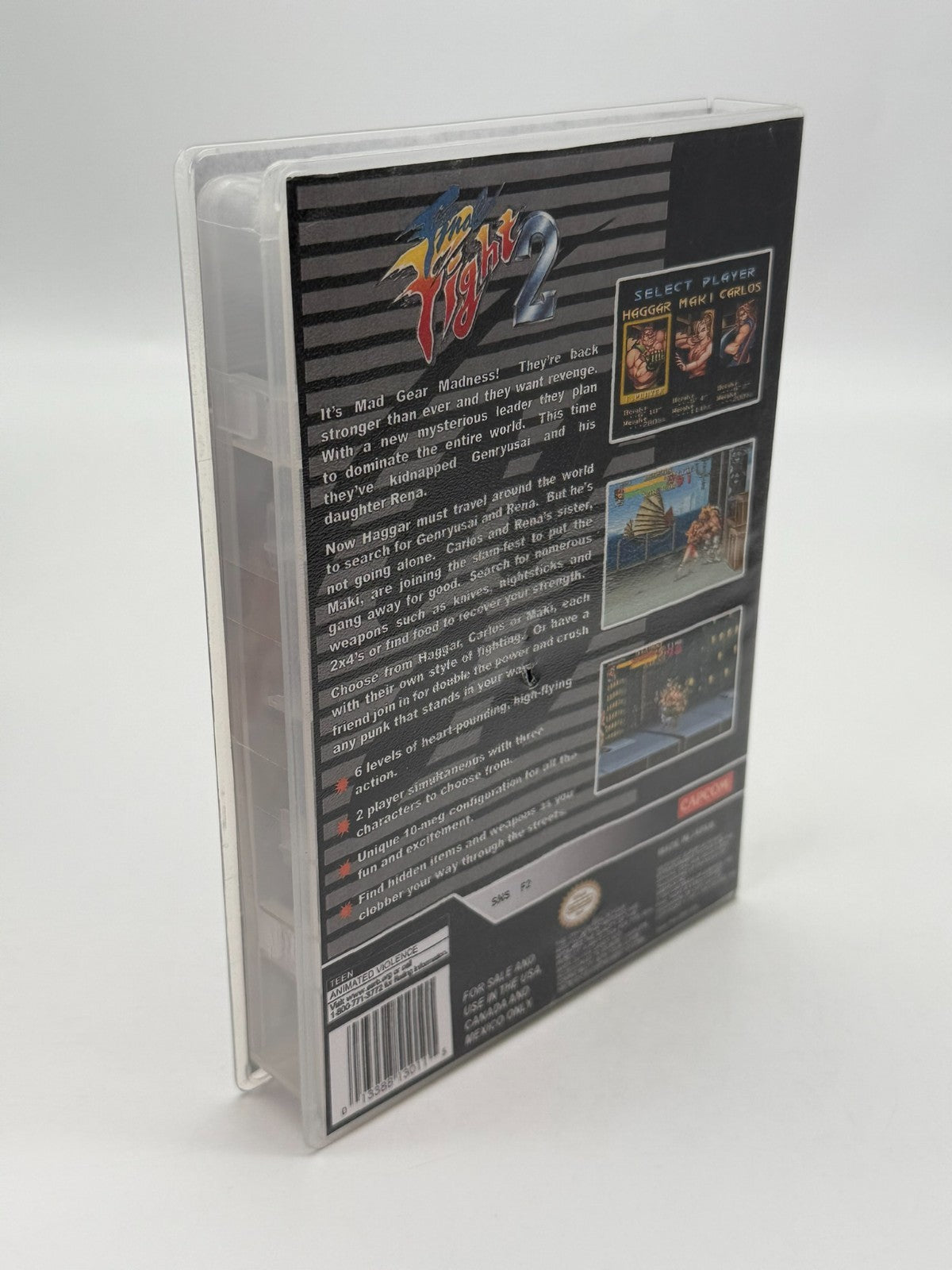 Final Fight 2 Super Nintendo SNES NTSC-U/C Good - Very Good