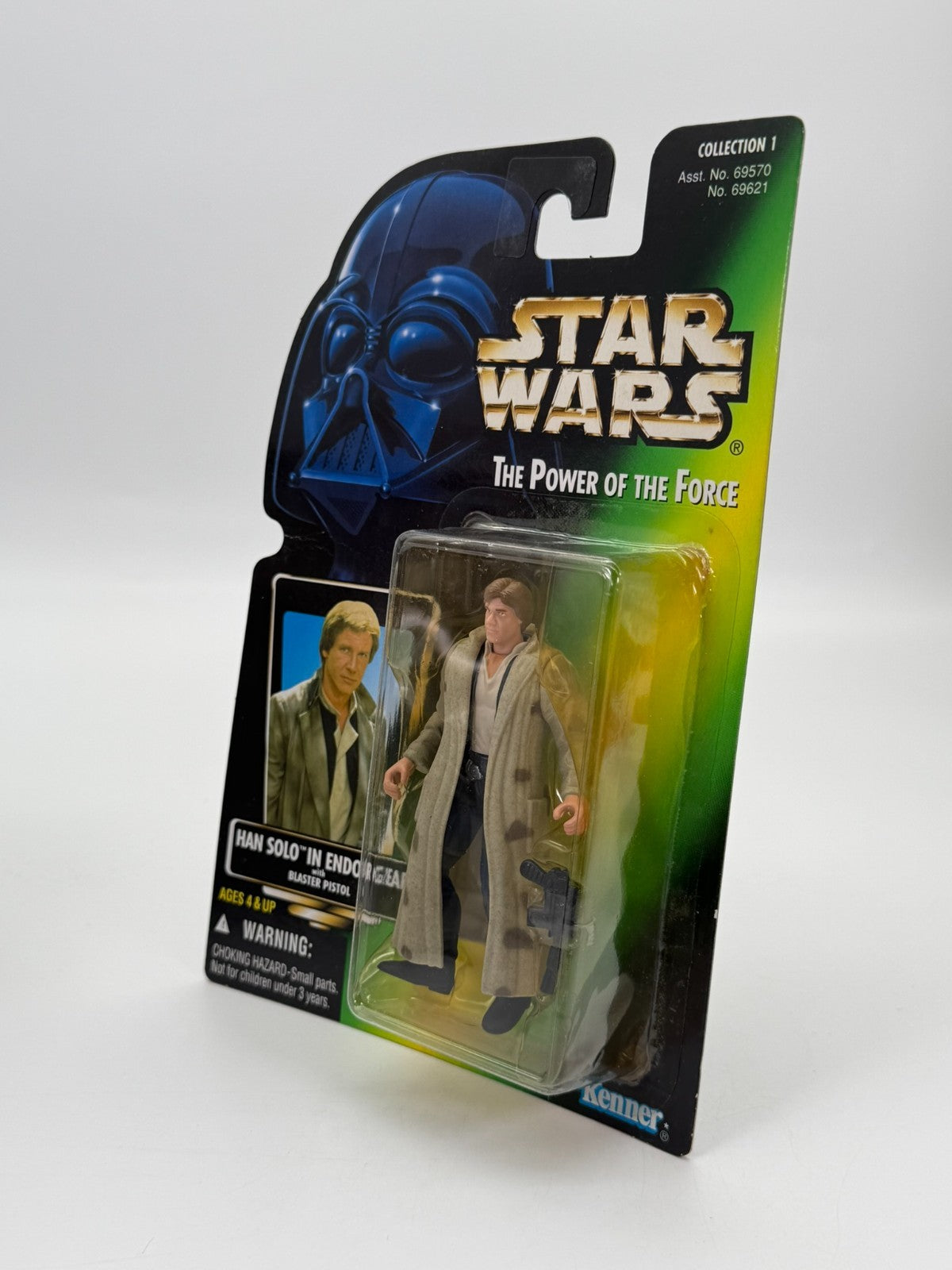 Figurine Star Wars Han Solo tenue Endor Hasbro Kenner Neuf Bon état Emballage d'origine 1997